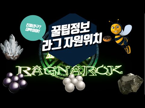라그나로크 자원 위치 [초보자 가이드 자원 편]