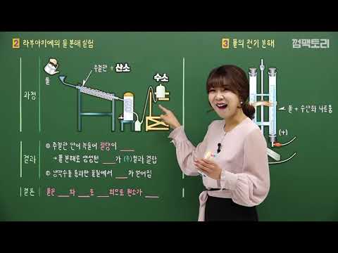 [중등인강/중2 과학] 라부아지에의 물 분해 실험 - 수박씨닷컴 안현정 선생님