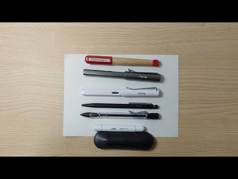 라미(LAMY) 만년필, 볼펜, 샤프 각인비교