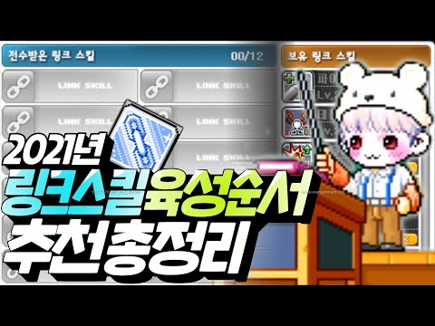 메이플 2021년 신직업 라라 출시 이후 링크스킬 효율적인 육성 순서[메이플스토리, 노우주]
