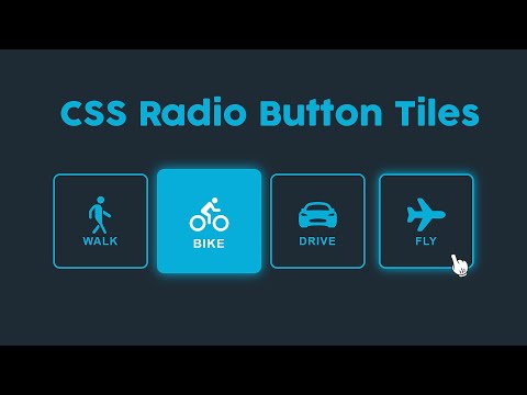 Pure CSS Radio Button Tiles - How to Design Neon Radio Buttons using HTML and CSS Pure CSS Radio Button Tiles - How to Design Neon Radio Buttons using HTML and CSS
