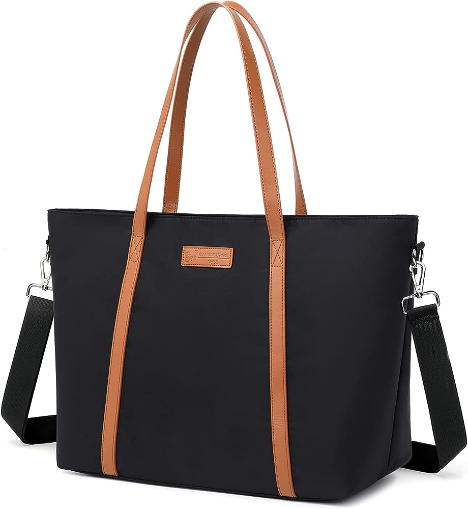 Amazon.Com: Tote Bag For Women, Bags For Women Teacher Work Laptop Tote Bags  Fit 15.6 Inch Computer Nurse Shoulder Office Satchel Bag Large Zippered  Totes Carryon Travel Purse Lightweight Handbag Waterproof :