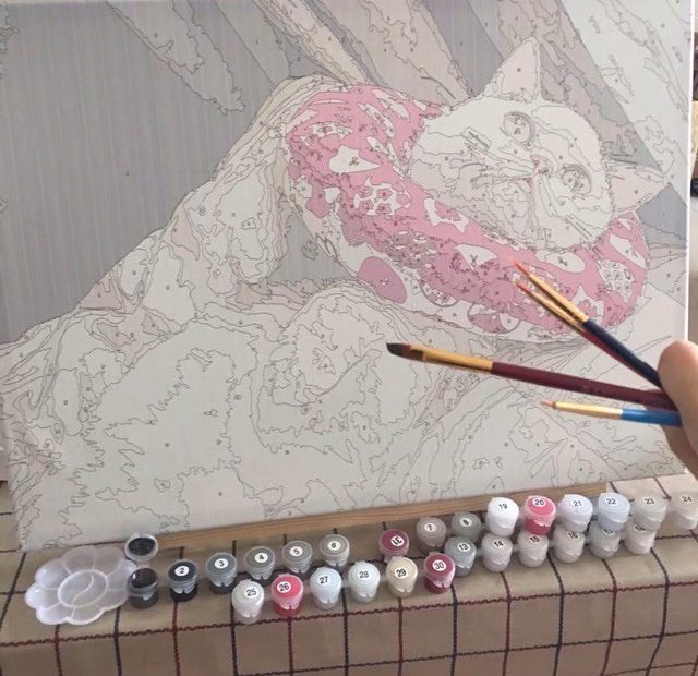 Tranh Số Hoá Theo Yêu Cầu Tự Tô Màu Theo Số Đặt In Từ Ảnh Cá Nhân Gam 24 Màu  36 Màu 42 Màu Và 48 Màu | Shopee Việt Nam