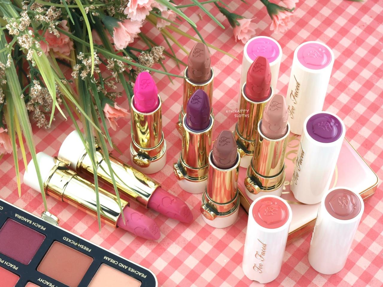 Son Lì Too Faced Peach Kiss Moisture Matte Long Wear Lipstick | Lazada.Vn