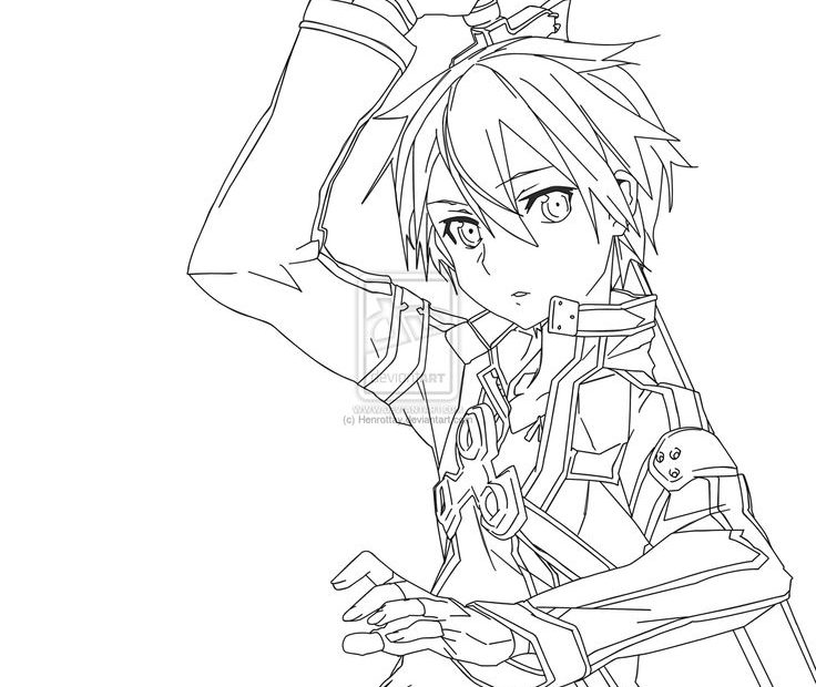 Tổng Hợp Hơn 72 Về Tranh Tô Màu Kirito Mới Nhất - Cdgdbentre.Edu.Vn