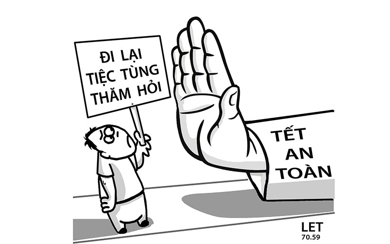 Vẽ Tranh Cổ Động Đón Tết An Toàn