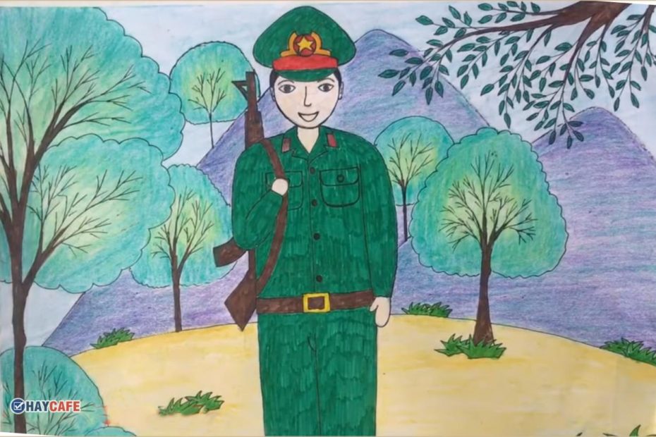 99+ Cách Vẽ Tranh Chú Bộ Đội Bảo Vệ Biển Đảo Đơn Giản
