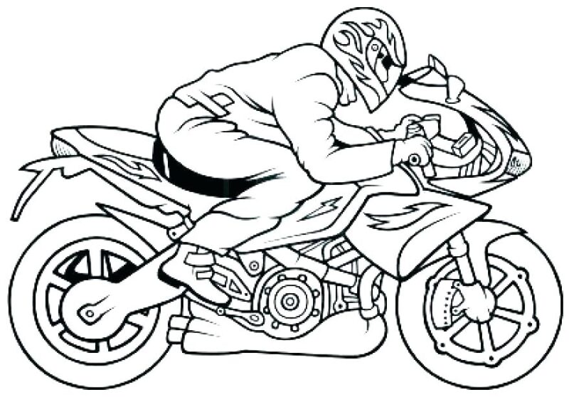 Tranh Tô Màu Xe Máy Đơn Giản, Đẹp Cho Bé Tập Tô - Th Điện Biên Đông