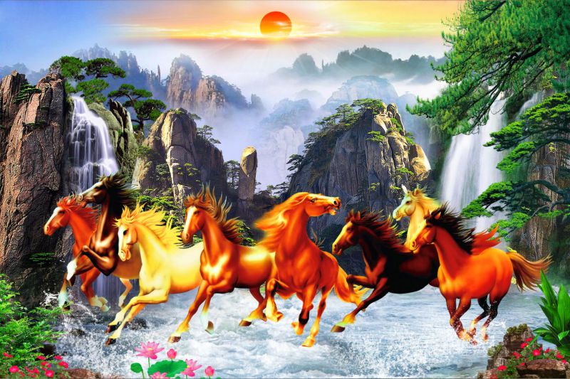 Tranh 3D Mã Đáo Thành Công - Tranh Nghệ Thuật