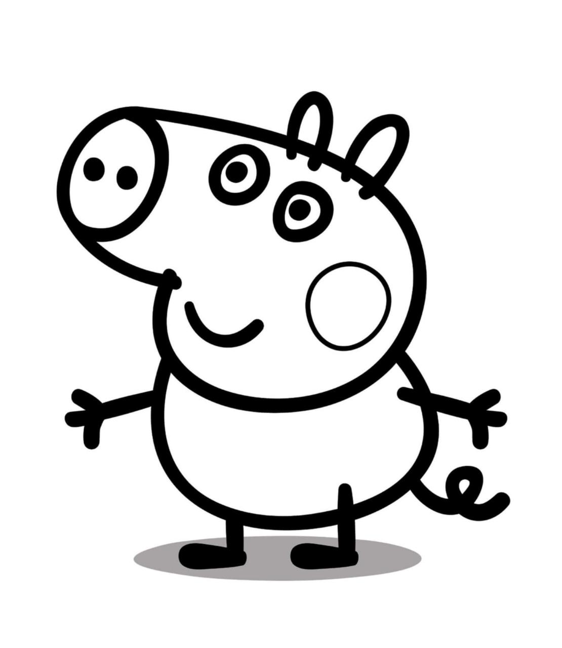 Tranh Tô Màu Heo Peppa Đẹp Đáng Yêu, Siêu Ngộ Nghĩnh