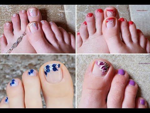 Nail Art Designs ~ Toe Nail Art Compilation / Easy Pedicures For Beginners!  - Youtube