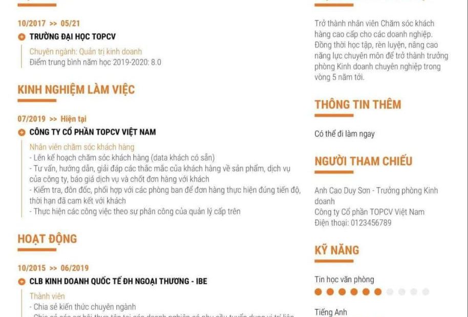 Tổng Hợp Mẫu Cv Xin Việc Chuẩn, Độc Đáo, Tạo Cv Online Miễn Phí