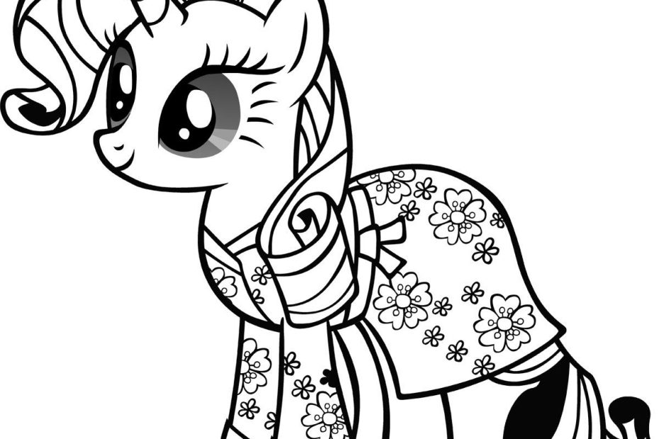 Tranh Tô Màu Ngựa Pony Đẹp