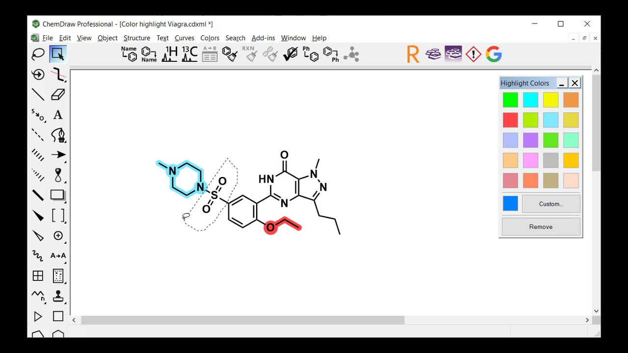 Chemdraw | Color & Highlights | Perkinelmer Informatics - Youtube