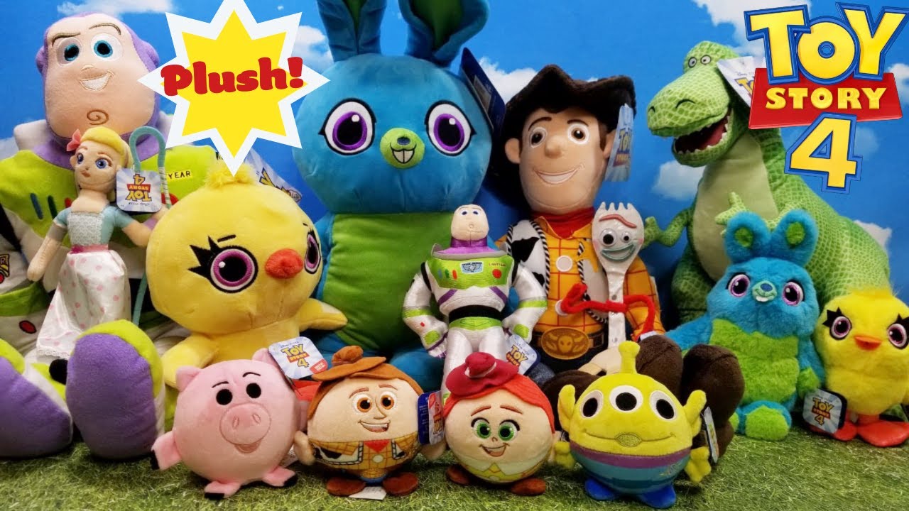 Toy Story 4 Movie Plush ! Toy Story 4 Ducky And Bunny Giant Plush +  Squeezable Plush + More ! - Youtube
