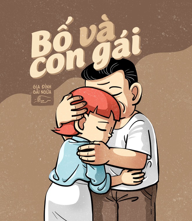 Cay Mắt Với Bộ Truyện Tranh Về Tình Cảm Của Bố Và Con Gái