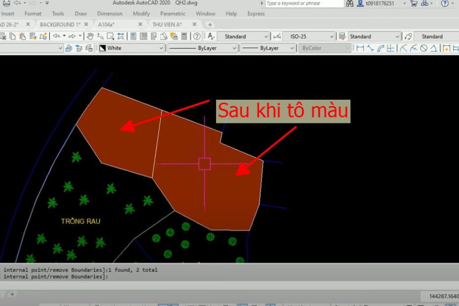 Tô Màu Trong Cad, Cách Tô Và Đổ Màu Nét Vẽ Trong Autocad Nhanh
