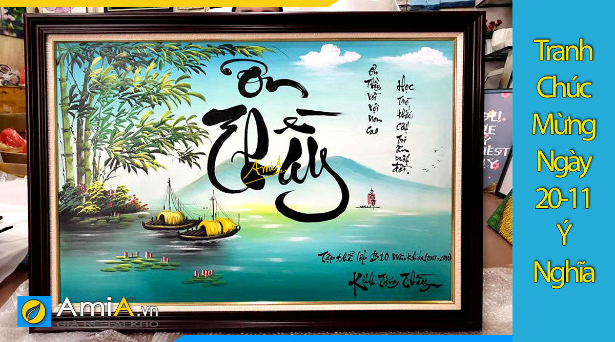15+ Tranh Chúc Mừng 20/11 Thầy Cô, Nhà Trường Đẹp Ý Nghĩa