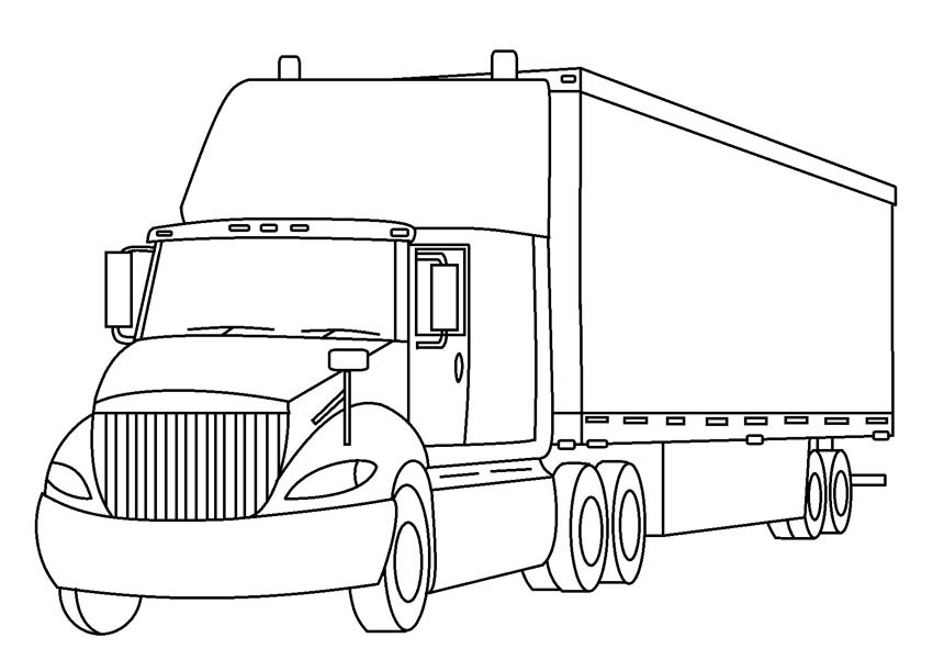 Link Dowload 50+ Mẫu Tranh Tô Màu Xe Container Cho Bé Đẹp