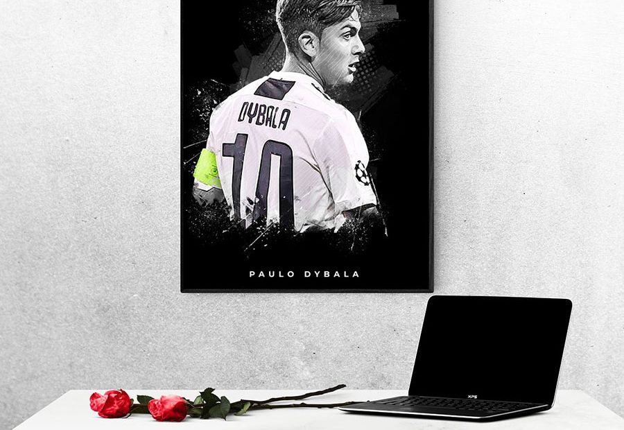 Tranh Treo Tường Cầu Thủ Bóng Đá Paulo Dybala
