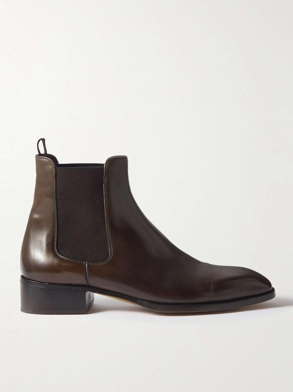 Tom Ford Leather Chelsea Boots For Men | Mr Porter
