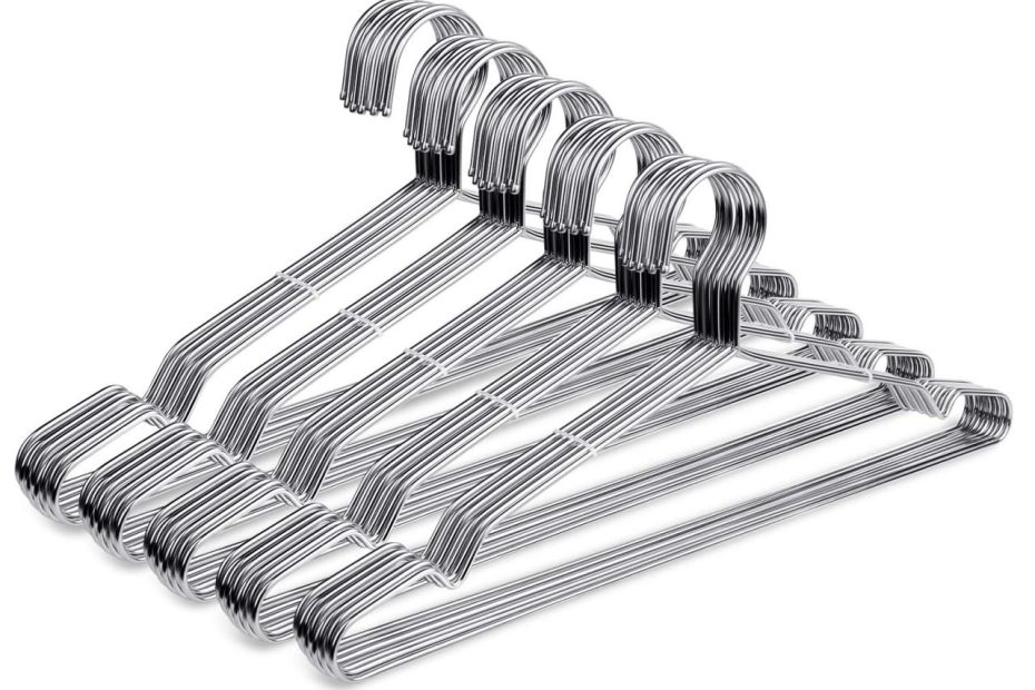 Amazon.Com: Fayleeko Wire Hangers 50 Pack Coat Hangers Strong Heavy Duty  Stainless Steel Metal Hangers 16.5 Inch Ultra Thin Space Saving Clothes  Hangers : Home & Kitchen