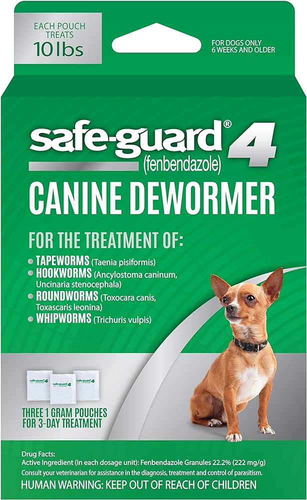 Amazon.Com : 8In1 Safe-Guard Canine Dewormer For Small Dogs, 3 Day  Treatment : Pet Wormers : Pet Supplies