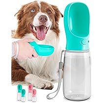 Pet Supplies : Malsipree Dog Water Bottle, Leak Proof Portable Travel Dog  Water Dispenser - Perfect Puppy Drinking Bowl On The Go For Outdoor Walking  And Hiking - Pet Accessories (19Oz, Blue) : Amazon.Com