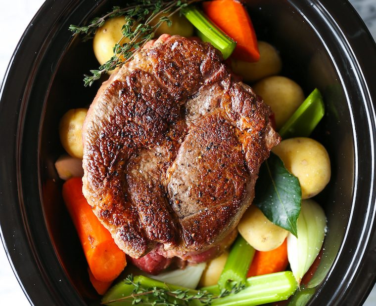Slow Cooker Pot Roast Recipe - Damn Delicious