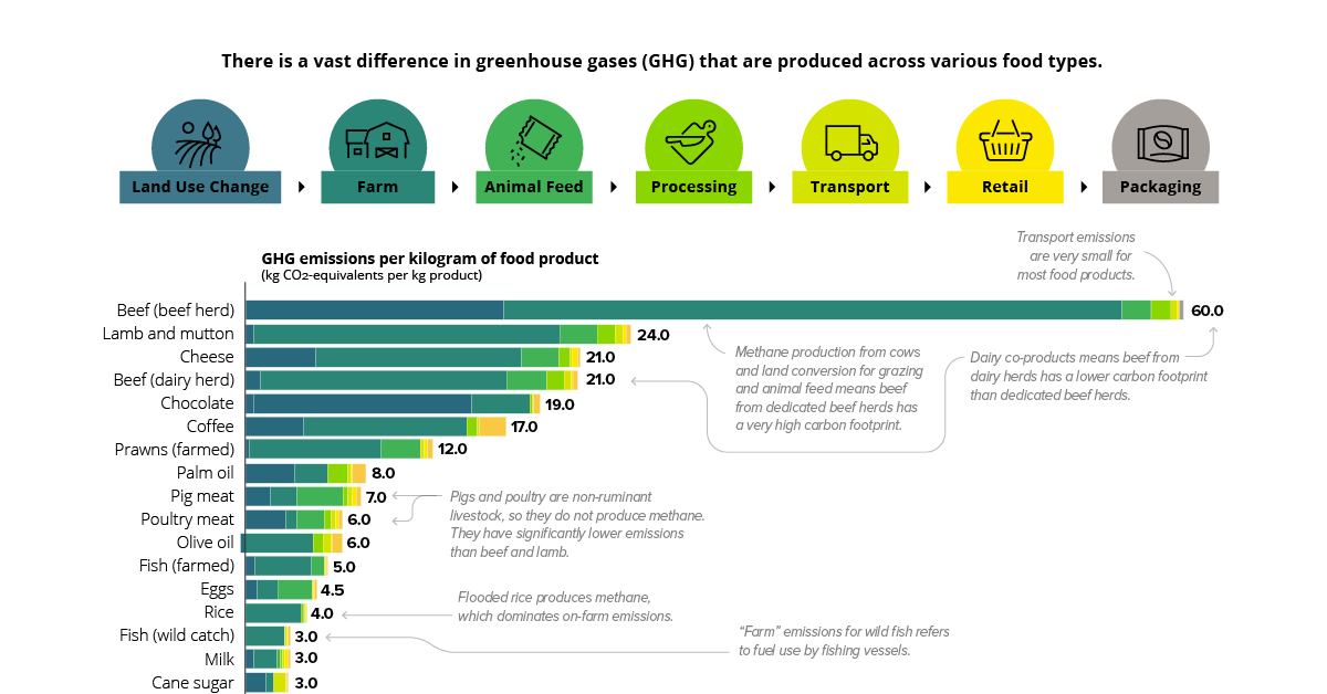 Chart: The Carbon Footprint Of The Food Supply Chain