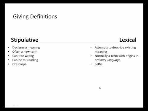 Types Of Definitions - Youtube