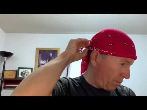 How To Tie Hiker Biker Bandana (Shortened Version) - Youtube