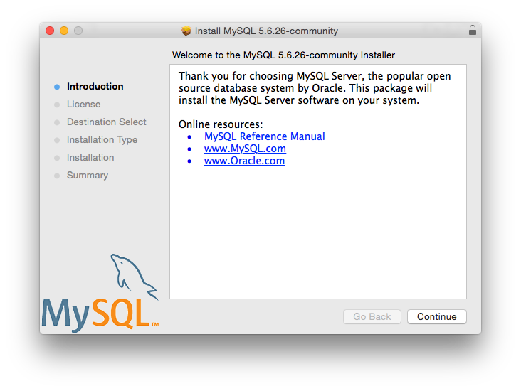 Mysql :: Mysql And Macos :: 2 Installing Mysql On Macos Using Native  Packages