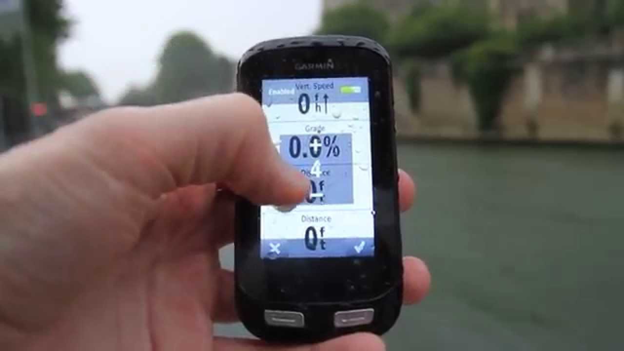 Garmin Edge 1000 Touch Screen In The Rain - Youtube