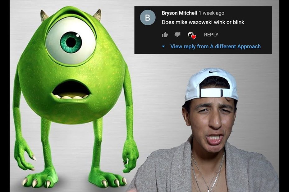 Does Mike Wazowski Wink Or Blink??? - Youtube