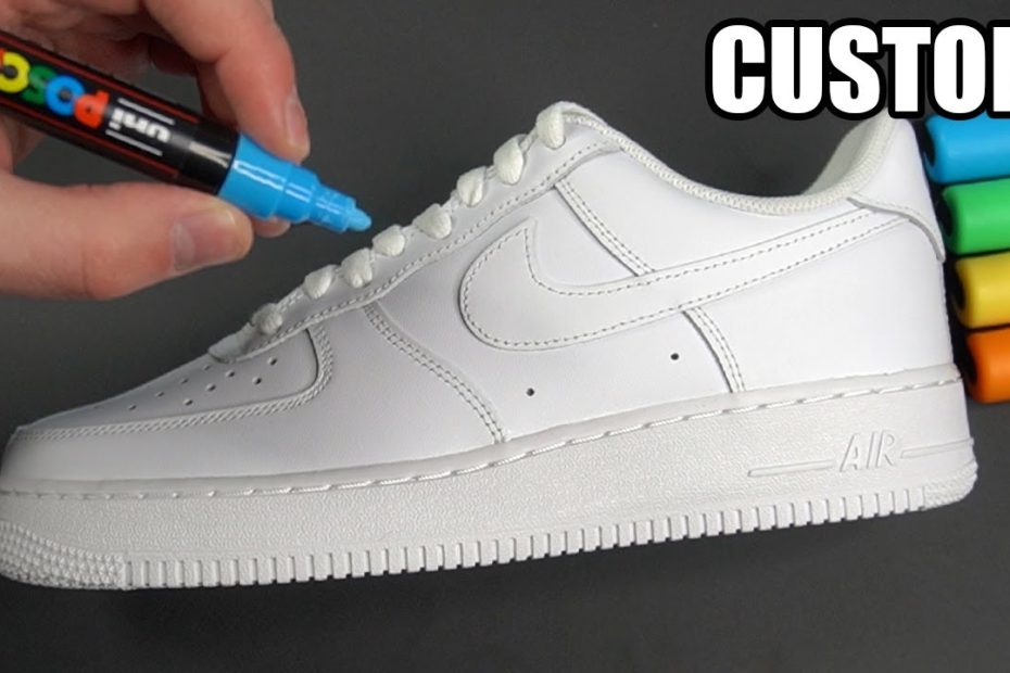 Custom Air Force 1 👟🎨 With Posca Markers !! - Youtube