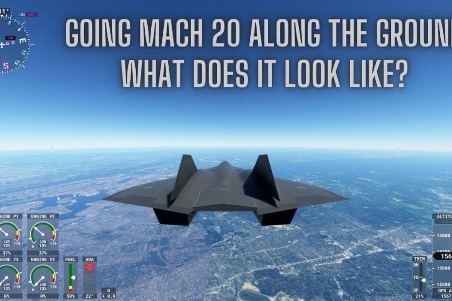 Msfs - What Does Flying Mach 20 Look Like On The Ground In The Top Gun  Maverick Darkstar - Youtube