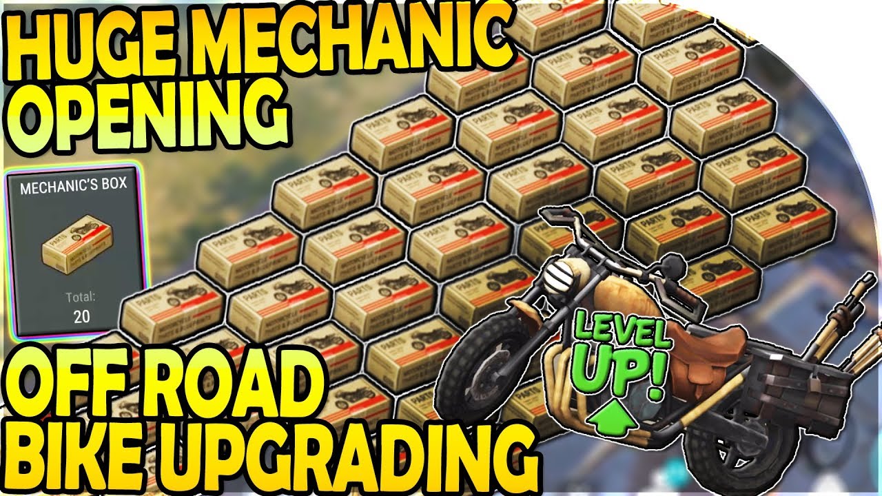 20x MECHANIC BOX OPENING - OFF ROAD BIKE LEVEL UP UPGRADE - Last Day on Earth Survival Update 1.10.3 - YouTube 20X Mechanic Box Opening - Off Road Bike Level Up Upgrade - Last Day On Earth Survival Update 1.10.3 - Youtube