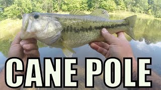 Telescoping Cane Pole Bass & Bluegill (Suprising!) - Youtube