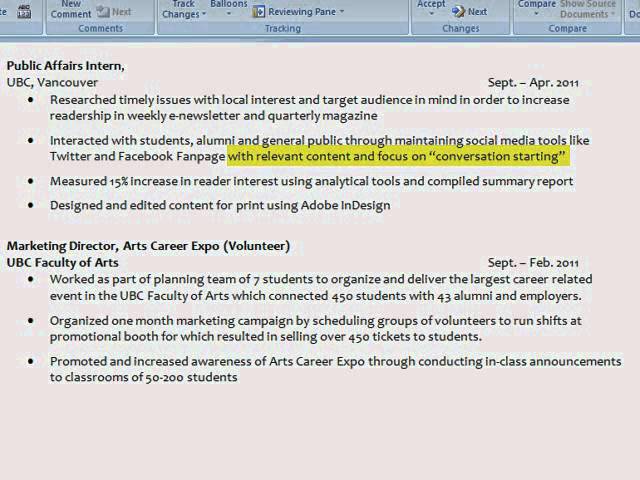 Resumes 101: Accomplishment Statements - Youtube