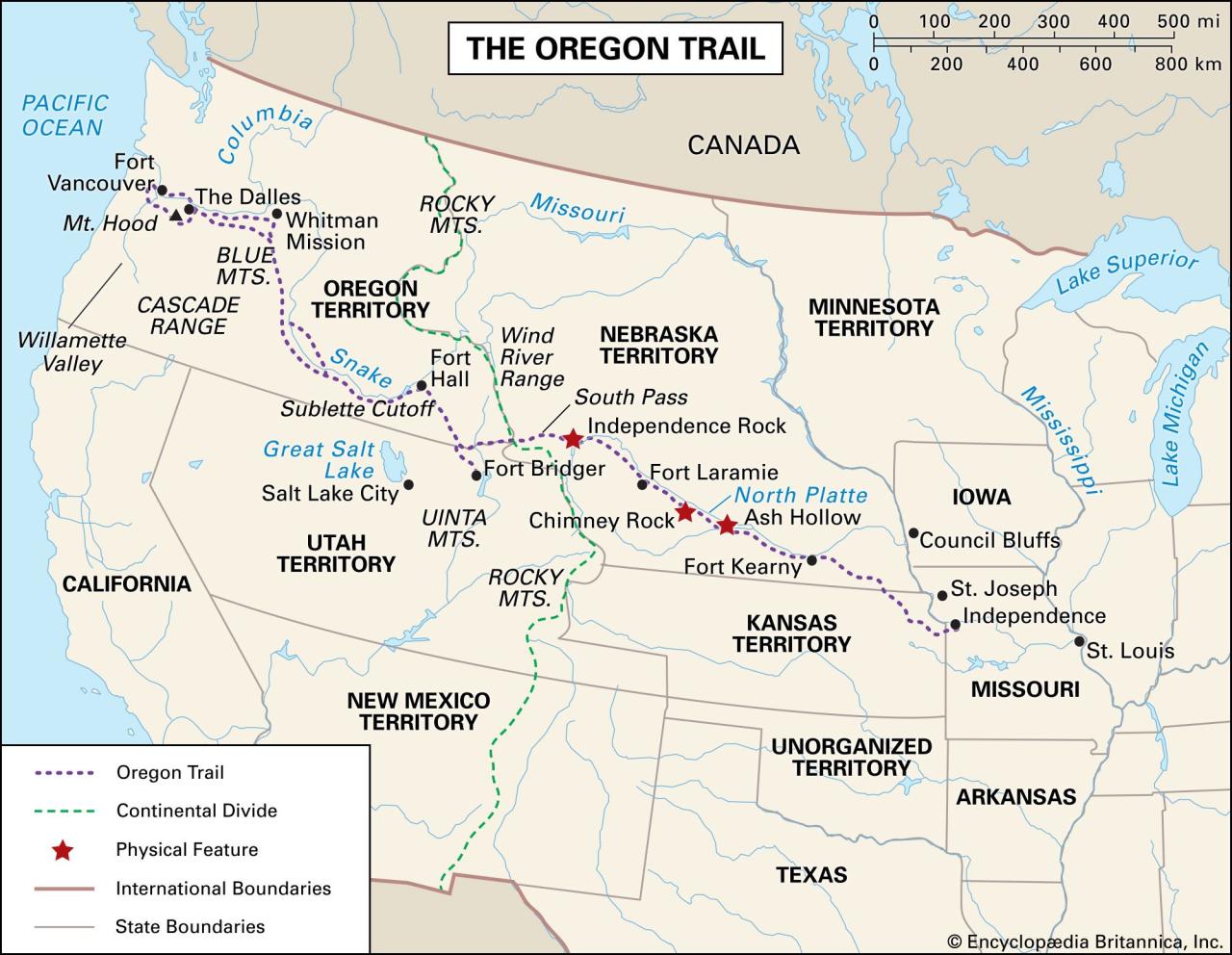 Oregon Trail | Definition, History, Map, & Facts | Britannica Oregon Trail | Definition, History, Map, & Facts | Britannica