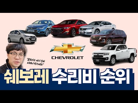 쉐보레 수리비 순위, 현기차와 얼마나 차이날까?