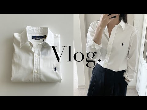 vlog. 일상 브이로그 | 폴로 셔츠 언박싱 | 화이트셔츠 추천 | 아울렛 쇼핑 | 버버리 머플러 개시 | 신혼부부 | 브런치 만들기 | 스타벅스 | 대구 친정 나들이