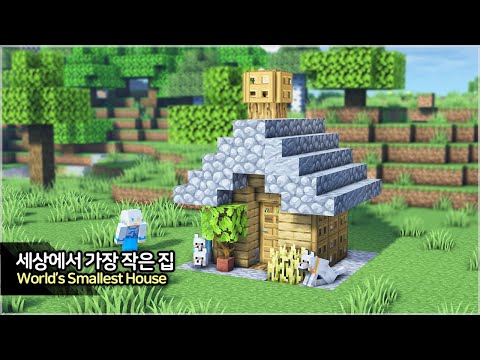 ⛏️ 마인크래프트 야생 건축 강좌 :: 🏠 세상에서 가장 작은 집짓기 ㅋㅋ